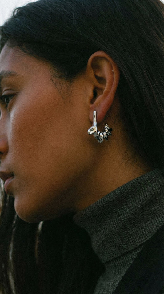 Earrings "Burned Roots"