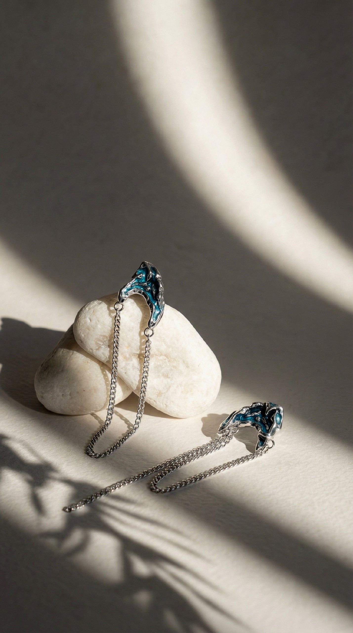 Earrings "Shards of Baikal"