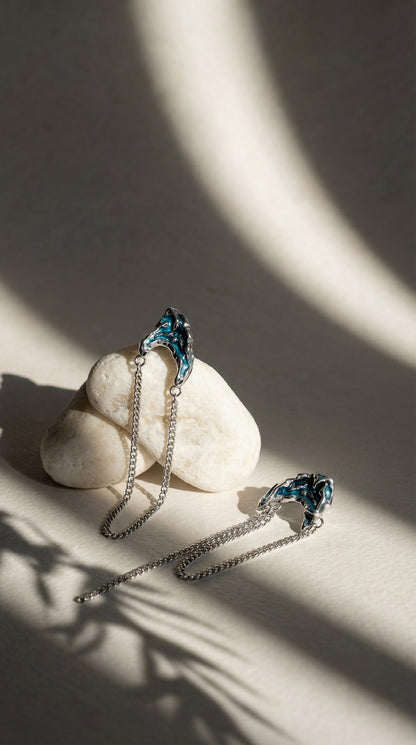 Earrings "Shards of Baikal"