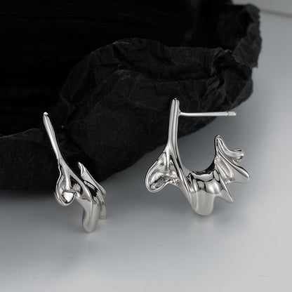 Earrings "Burned Roots"